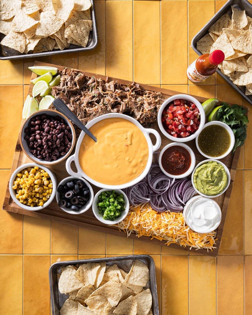 Nacho Bar Toppings Board