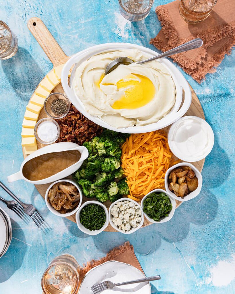 Mashed Potatoes Toppings Board