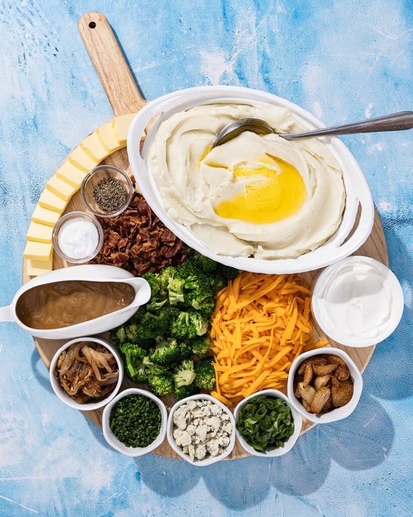 mashed potato bar toppings