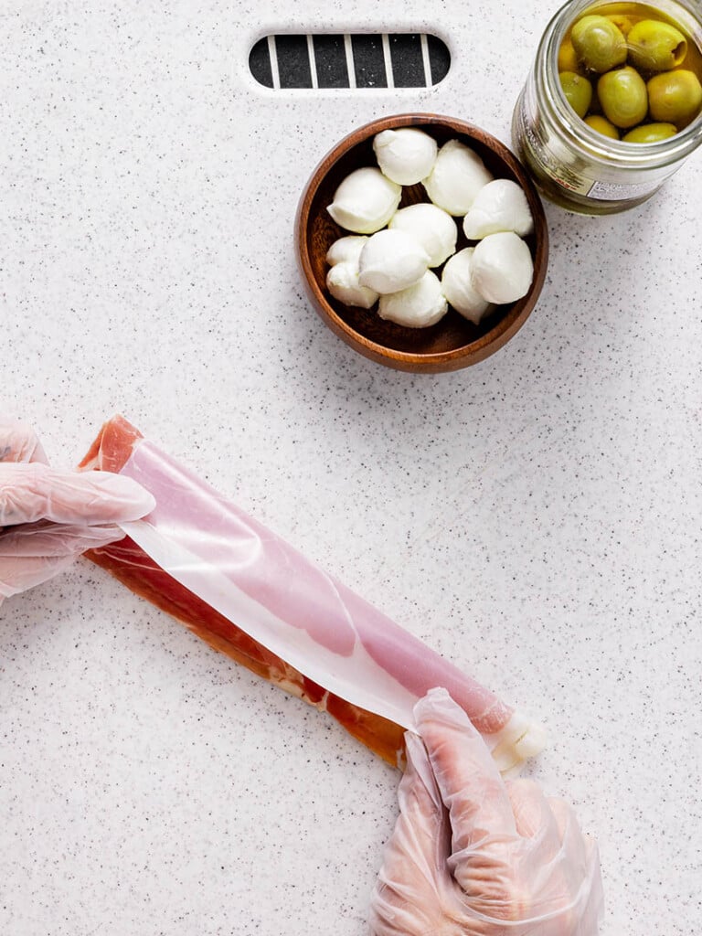 halloween eyeballs appetizer step 1