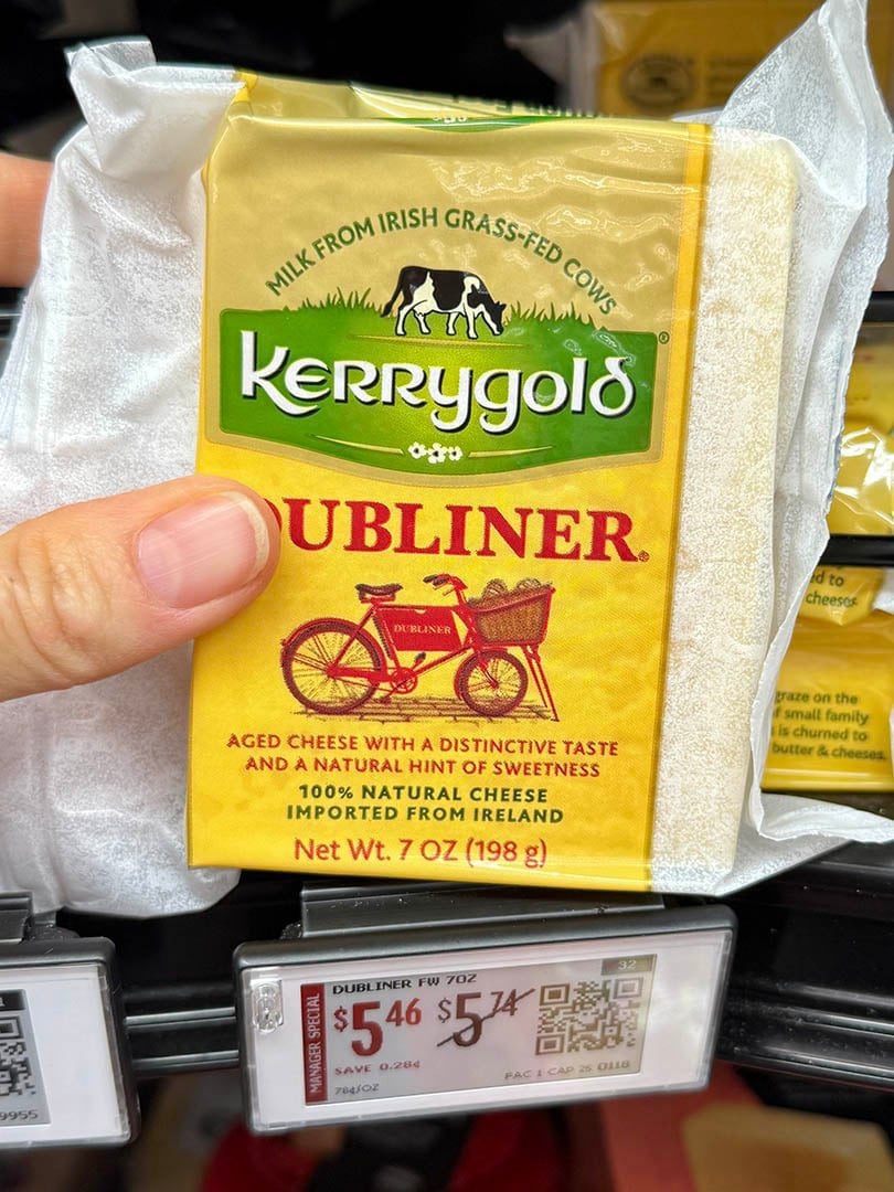 Kerrygold Dubliner Cheddar at walmart