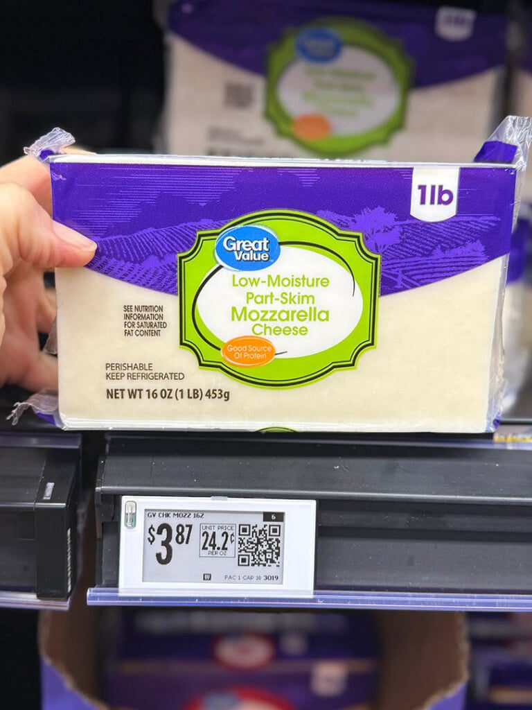 walmart great value cheee section