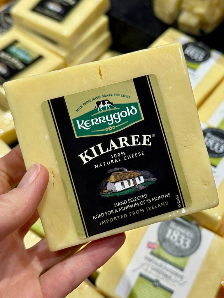 Kerrygold Kilaree cheddar at whole foods
