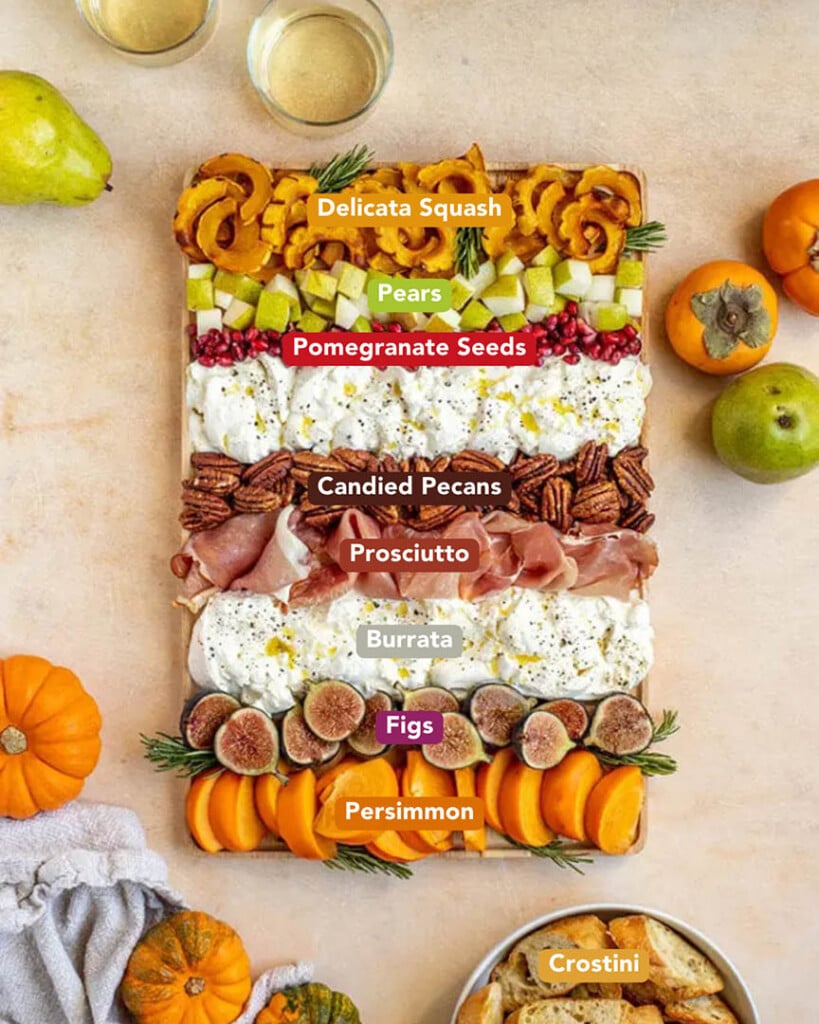 Fall Squash and Burrata Appetizer Ingredients List