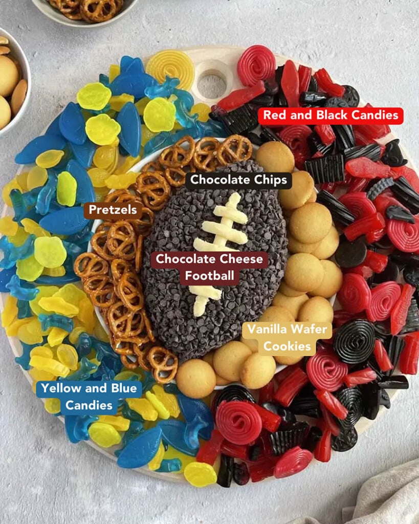Football Dessert Board for Game Day Ingredients List