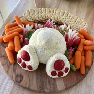 bunny cheese ball easter appetizer