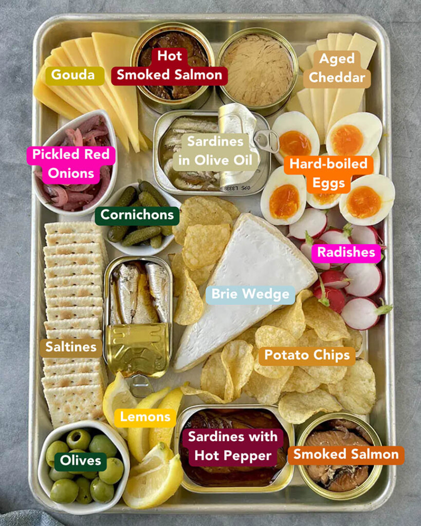Tinned Fish Board Ingredients List
