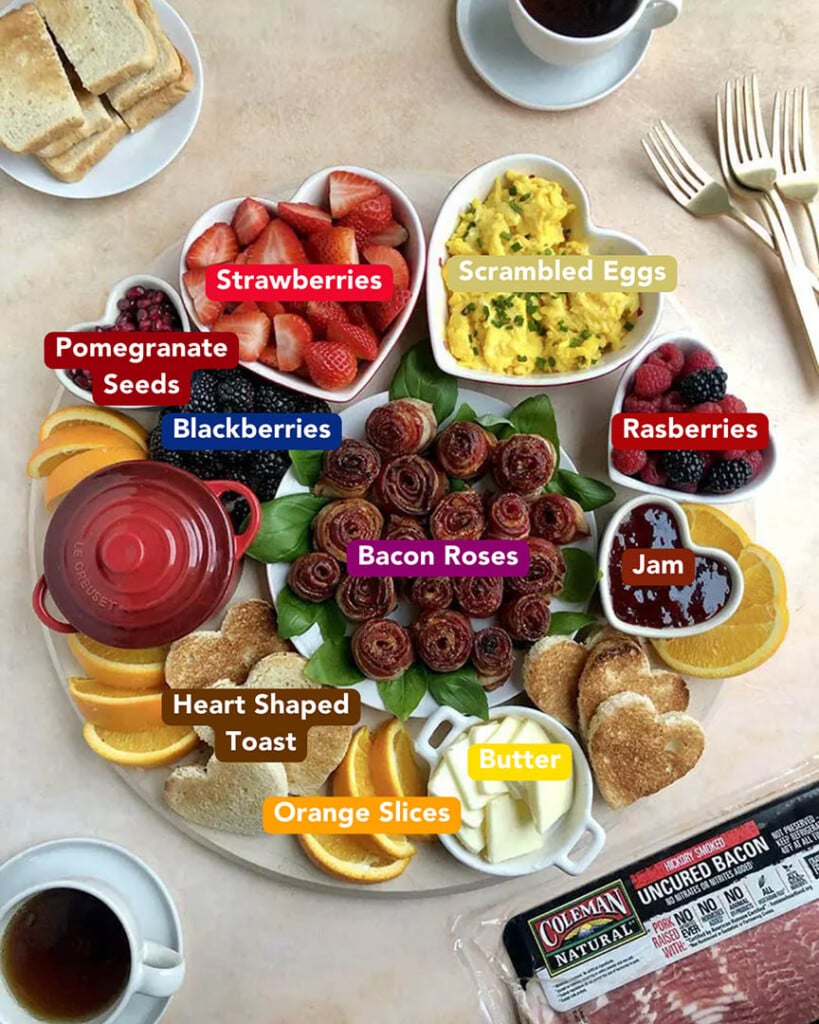 Valentine’s Day Bacon Roses Ingredients List